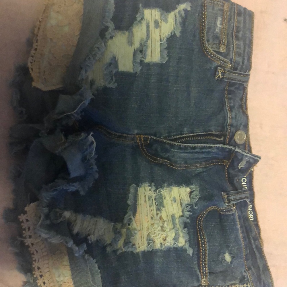 Almost famous jean shorts